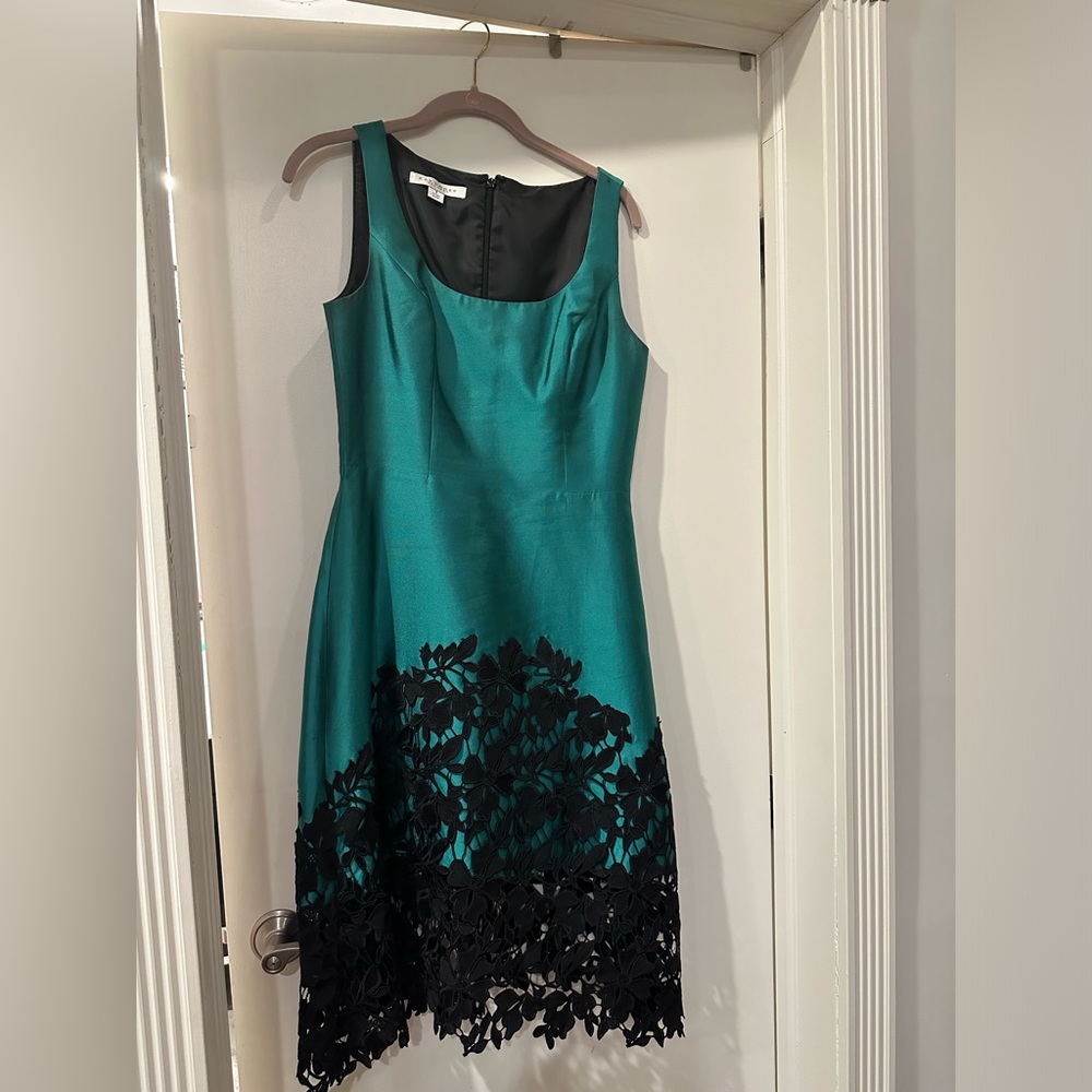 Kay Unger Aqua Midi dress
